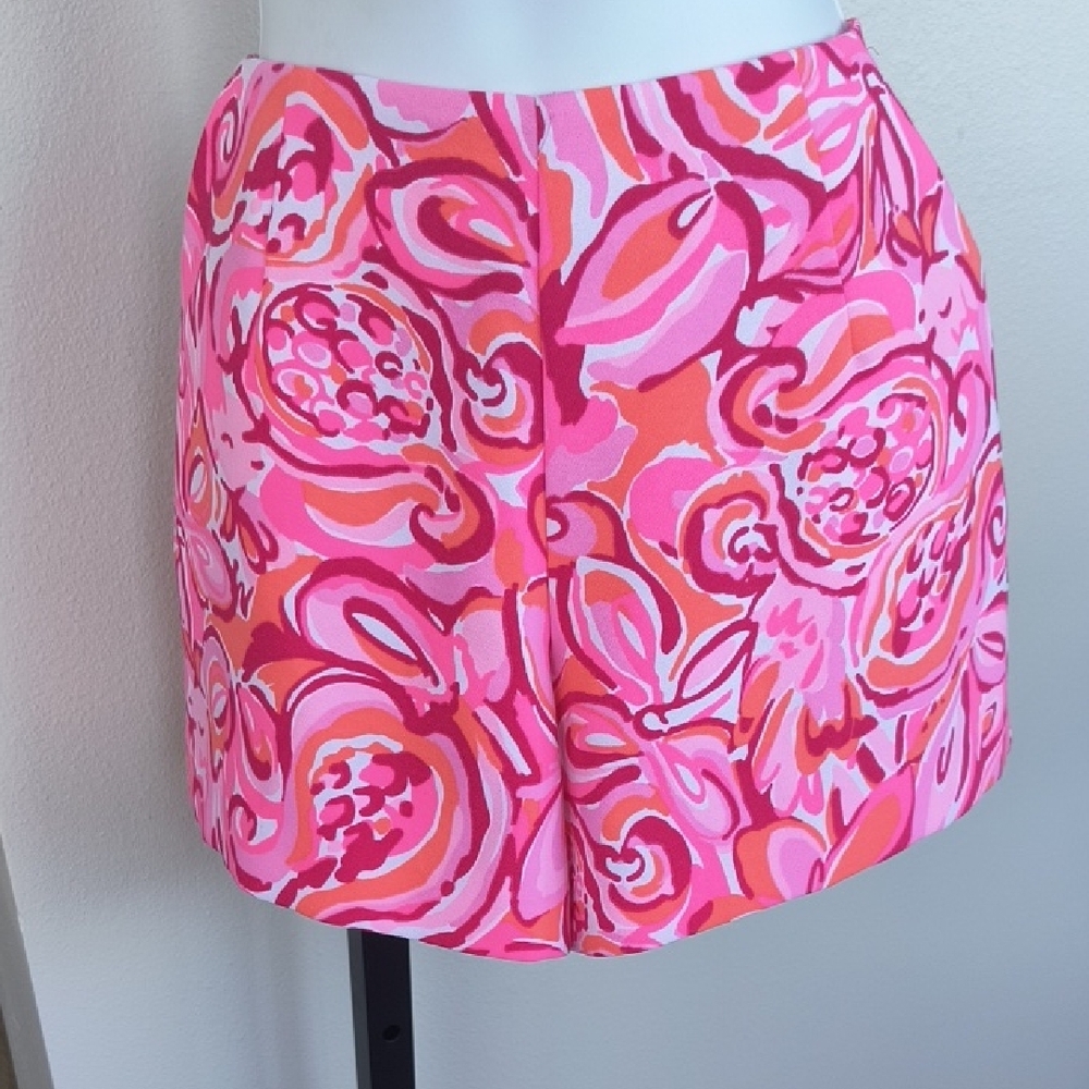 Lilly Pulitzer High Waist Pink and Orange Shorts